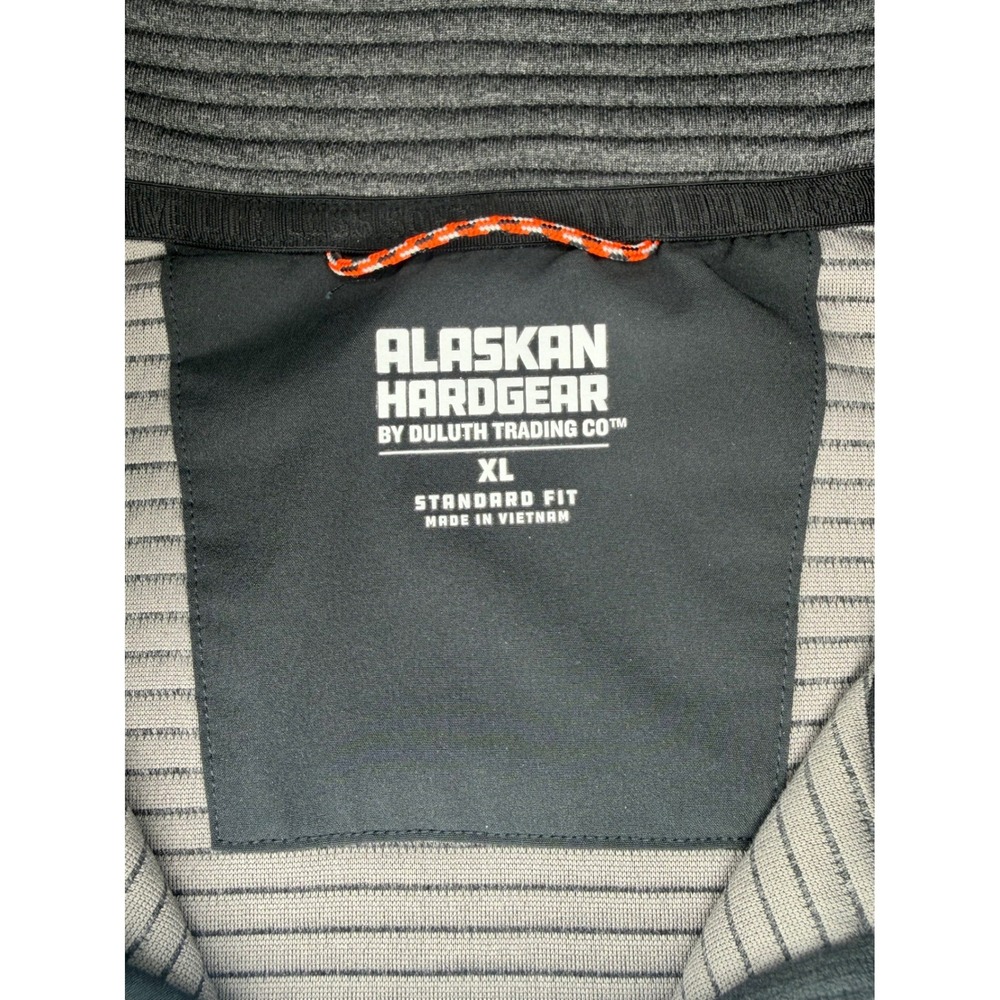 Alaskan Hardgear Duluth Trading Co Mens XL Gray Quarter Zip Ribbed Pullover - Picture 7 of 11